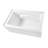 Kingston Brass Aqua Eden 48-Inch Acrylic Rectangular 3-Wall Alcove Tub, Hand Drain and Anti-Skid Surface-89213304