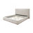 Gray Fabric Queen Bed