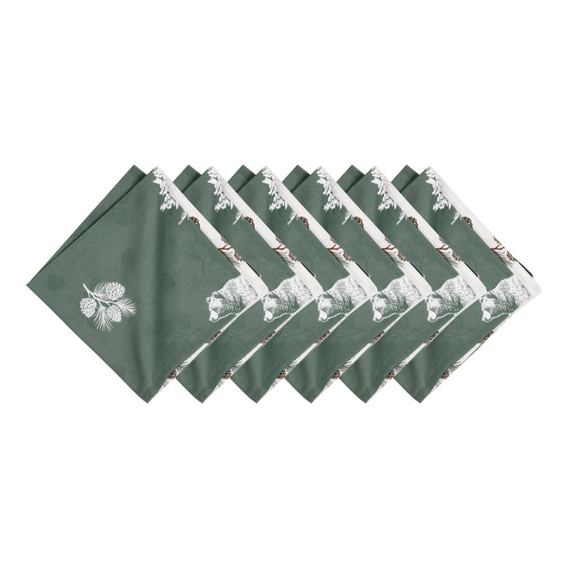 Ensemble de 6 serviettes Fernwood Forest