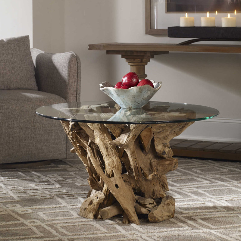 Birch Lane™ Julip Driftwood Abstract Coffee Table & Reviews | Wayfair