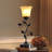 Hebel 18.5" Antique Floral Table Lamp Set With USB Ports