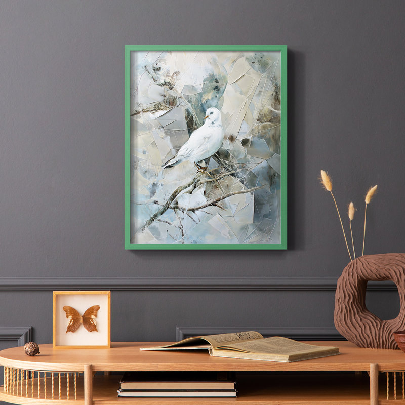 ANIMALS Series XXV III - reproduction encadrée de qualité supérieure - prête à être accrochée - aucun clou requis, Vert