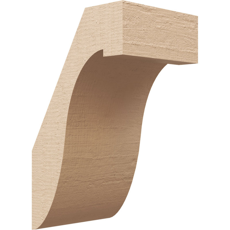 Del Monte Rough Cedar TimberThane Knee Brace, 10" H x 5" W x 6" D