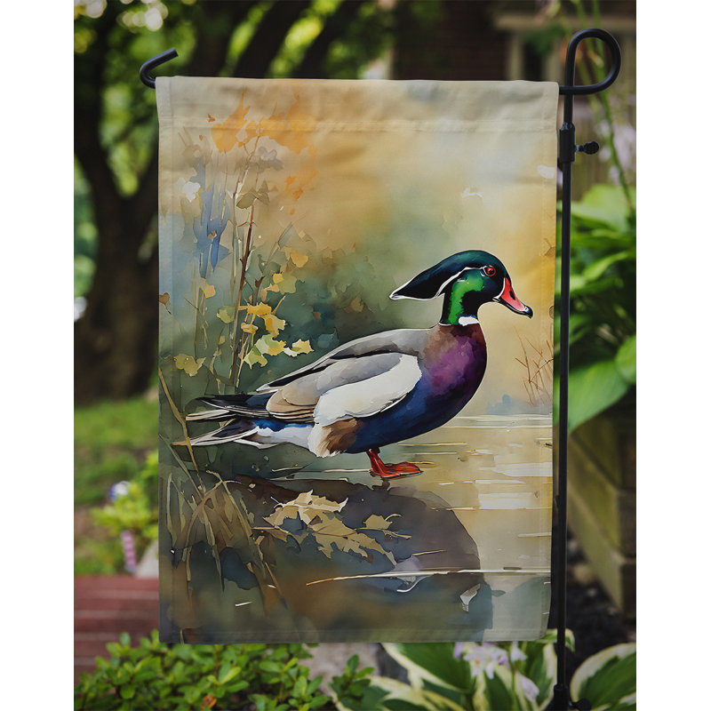 Drapeau de jardin en bois de canard_DAC3284