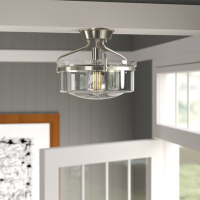 Pollak Glass Semi Flush Mount