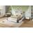 Billericay 47.2" King Size Bookcase Upholstered Bed Frame With 4 Storage Drawers,White-102834368