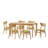 Javanna 6 - Person Four Leg Base Dining Set