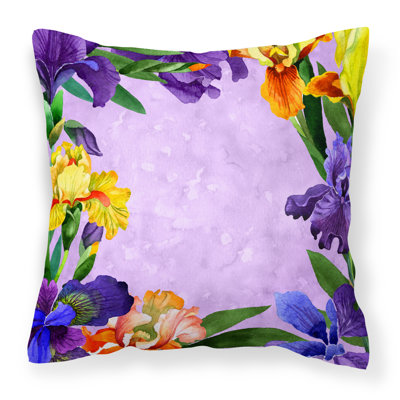 Coussin décoratif intérieur/extérieur irises