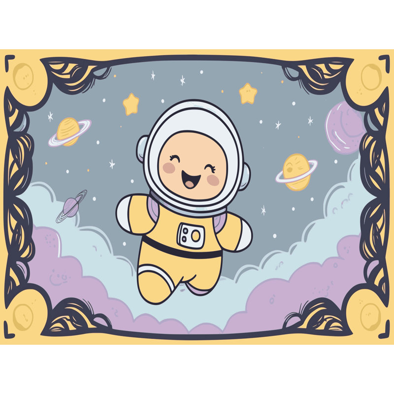 Tapis pour enfant Zoomie, Rectangulaire 7 pi x 10 pi