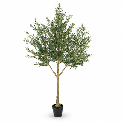 Amalfi 98" Artificial Olive Tree with Thousands of Realistic Leaves