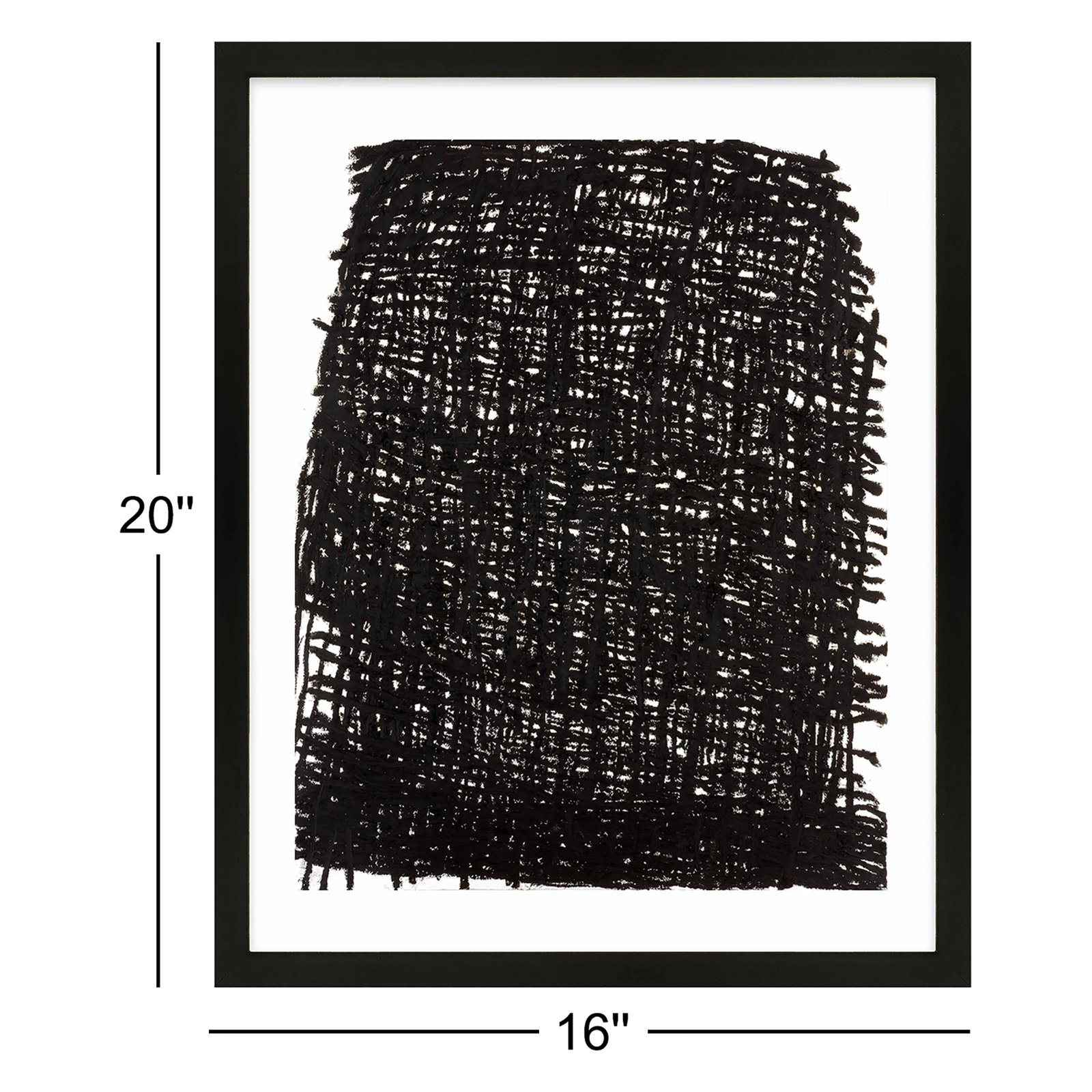 Dense Forest by Stephanie Dennis, Black, 20" H x 16" W  x 1.25" D