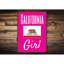 Panneau en aluminium «California Girl»-58289414