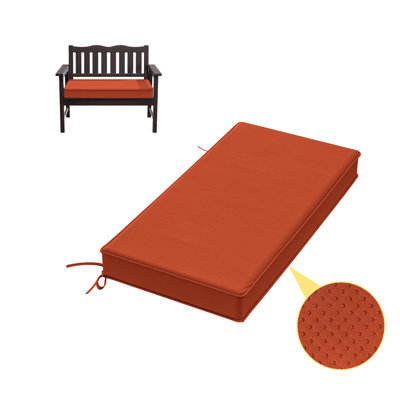 Coussin de banc antidérapant de 3 po d'épaisseur pour une utilisation intérieure et extérieure