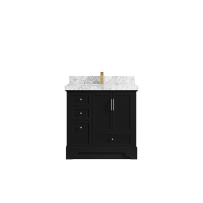 Meuble-lavabo simple 36 po avec plateau Alys