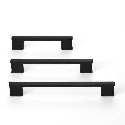 New Collection Modern Slim Square Drawer Cabinet Handles And Pulls 3.75" 5" 6.3" Multipack