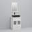 Andrais 24 " W Freestanding Standard Free Standing Single Double Single Vanity Bathroom Vanity With Top with Mirror-879554194-879554193