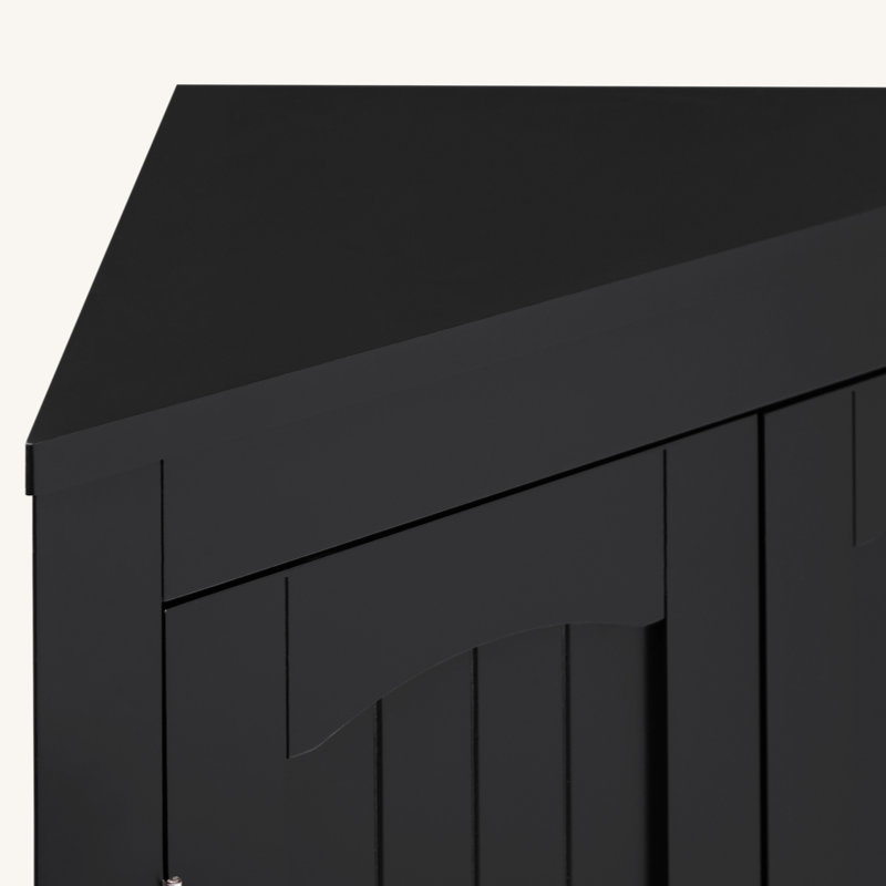 Naziya Bathroom Cabinet, Black