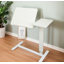 Table de chevet, bureau de chevet pliant, support mobile pour ordinateur portable, table de lit inclinable avec roulettes, plateau à hauteur réglable-1767645536