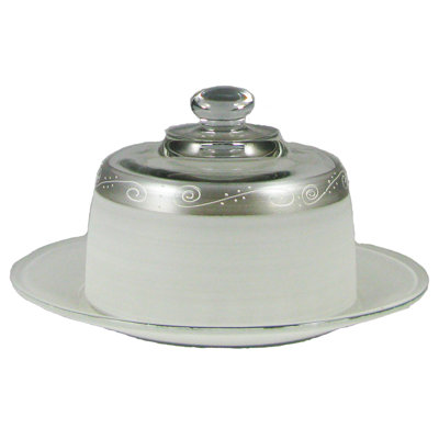 Heirloom Swirl Cheese Dome and Plate