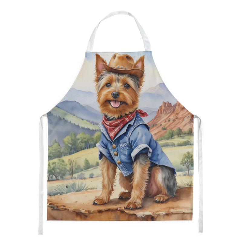 Tablier de bienvenue australien Terrier Cowboy