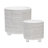Charmayne Stoneware Ceramic Planter Set with Textured Design and Footed Base - Set of 2-1208997732