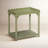 Madeline Scalloped Rectangle Side Table Green-529836940