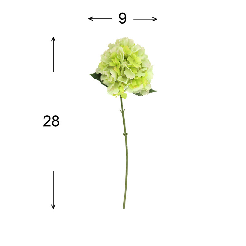 Hydrangea Floral Stem (Set of 3), Green