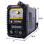 Soudeuse 110 / 220V MMA, soudeuse à l'arc 200 A, inverseur IGBT à affichage numérique, soudeuse à démarrage à cristaux liquides avec support d'électrode, pince de travail, câble adaptateur d'entrée double tension continue