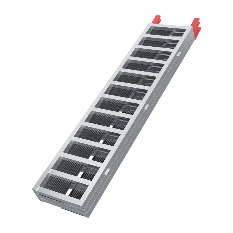 Rampe de chargement pour motoneige 85 po x 54 po – Rampes pliables en aluminium en trois parties pour camionnettes, capacité de 1 500 lb. Rampes de chargement avec courroies de chargement pour motos, VTT et quads.