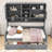 Wooden Daybed with Shelves and 2 Drawers-1443420130-1443420128