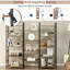 Gerolf 165cm H x 176cm W Metal Library Bookcase