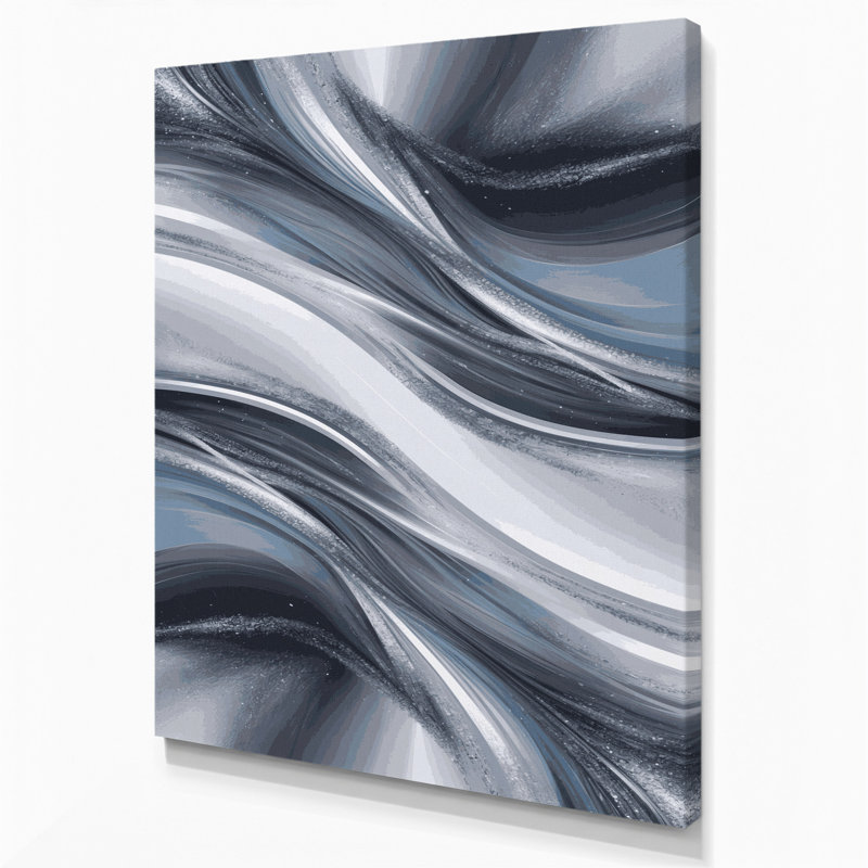 Art numérique sur toile, abstraction numérique 40, H 12 po x l 18 po
