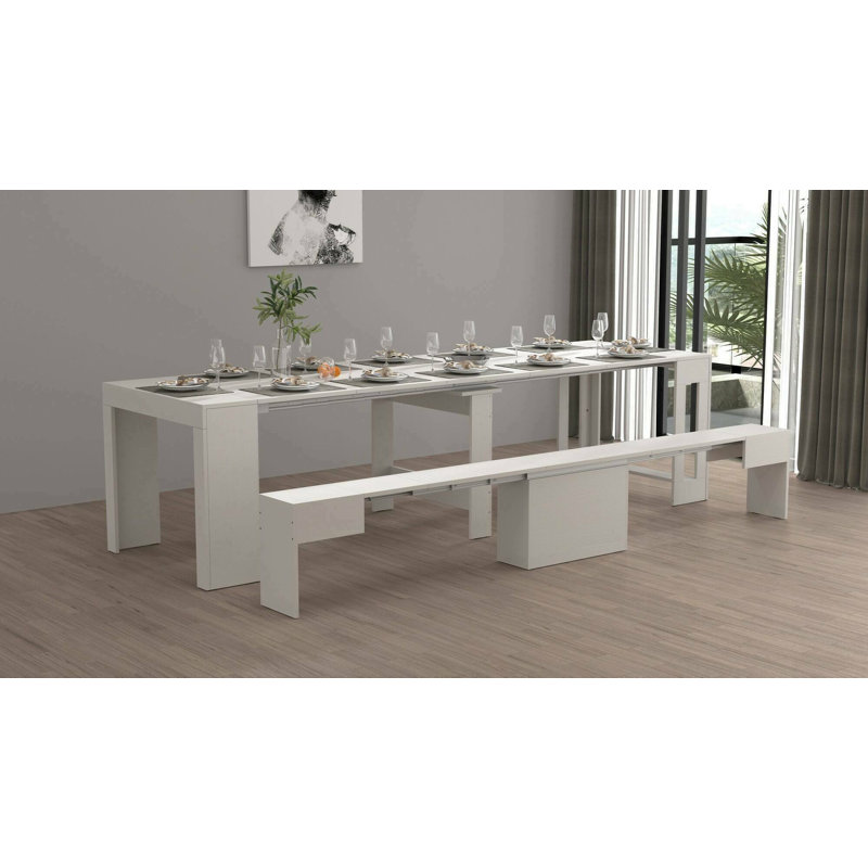 Barrecchia 4 - Person Dining Set, White