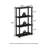 4-Tier 43.3" Corner Shelf, Open Shelves for Display and Storage-434006496
