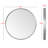 Alysan Round Wall Mirror Accent Vanity Bathroom Circle Mirror for home wall decor,over sink-2010124004-1932690550