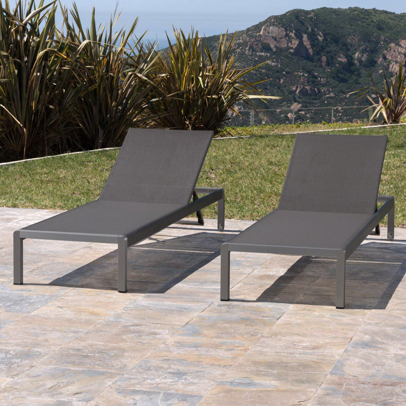 CAPE CORAL KD CHAISE LOUNGE, Dark Gray
