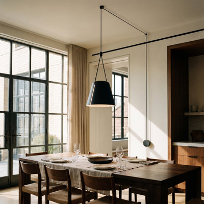 Attic 1 - Light Black Cone Pendant