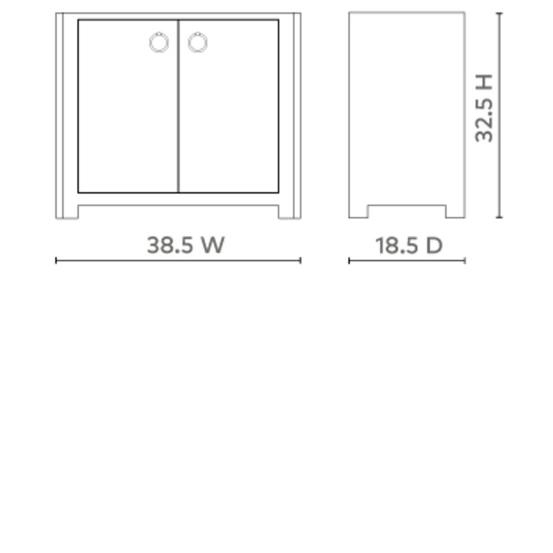 Audrey Accent Cabinet, Cream