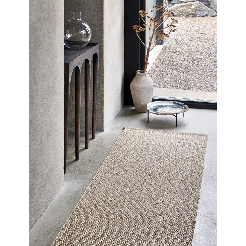 Tapis gris / boue Effi, Tapis de couloir 2 pi 3 po x 6 pi 6 po