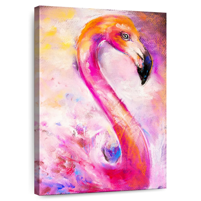 Brampt Pastel Pink Flamingo, 24" H x 16" W