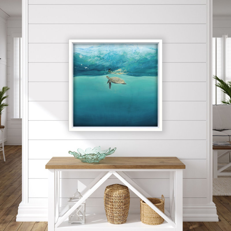Turtle Reflection Framed Art