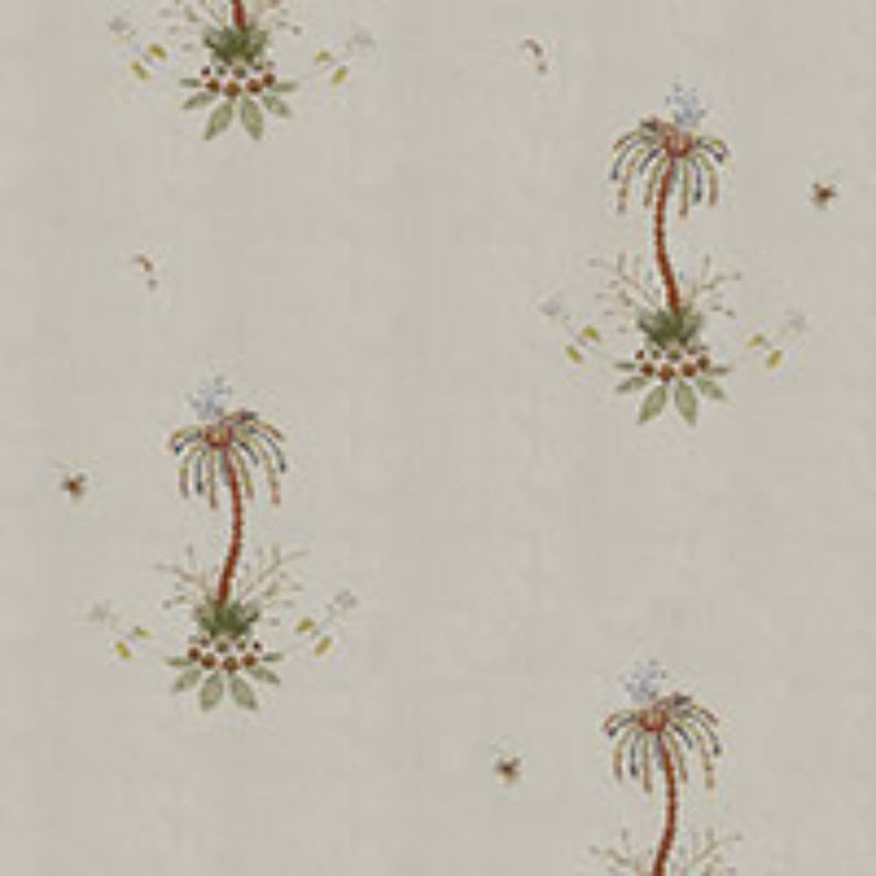 Royal Poinciana Hand Embroidery Fabric