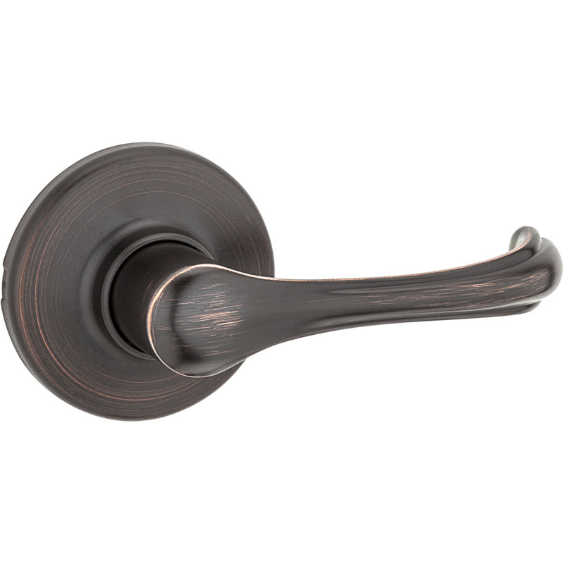 Kwikset Dorian Keyless Entry Door Lever with Round Rosette