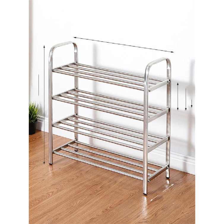 YiYan1 Shoe Rack Large Capacity 4 Rows 8 Tier 56-64 Pairs Shoes