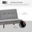 70.75'' Upholstered Convertible Sofa