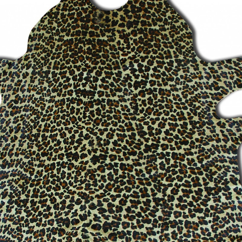 Tapis en peau de vache léopard 72 po x 84 po