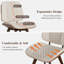 Chaise d'appoint rembourrée en similicuir-1767777195