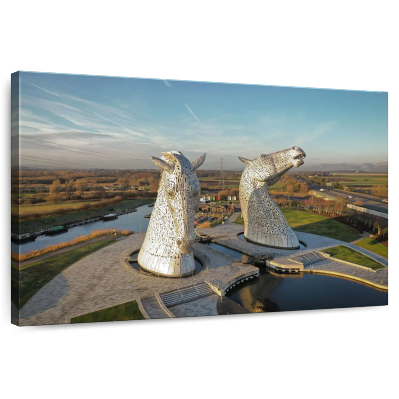 Lilie The Kelpies Monument, 34" H x 51" W