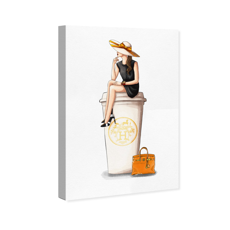 «Drinks and Spirits Golden Champagne Feast Glam», impression, H 15 po x l 10 po, Toile tendue