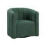 Chaise rembourrée en tissu avec base pivotante en métal Boucle-1724880762